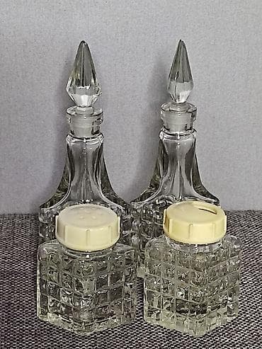 Набор для специй. Производство СССР. Стекло и пластик. Состояние