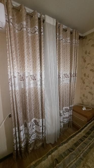 Продам бу шторы комплект за 500. Окна 141х140 см, 216х135 см at lalafo.kg Продам бу шторы комплект за 500. Окна 141х140 см, 216х135 см