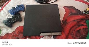 Игровая приставка Sony PlayStation 3 (версия Slim, черный корпус) с