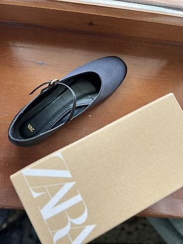 mango 37: Туфли, 40, Zara, Новый, цвет - Черный — 3