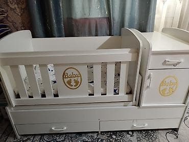 коврик пазл с ворсом бишкек: Детская кровать трансформер, Другой тип, цвет - Белый — 3