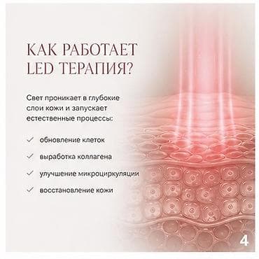 косметика б у: LED MASK УМНЫЙ УХОД ЗА КОЖЕЙ Технология света для сияния, упругости — 4