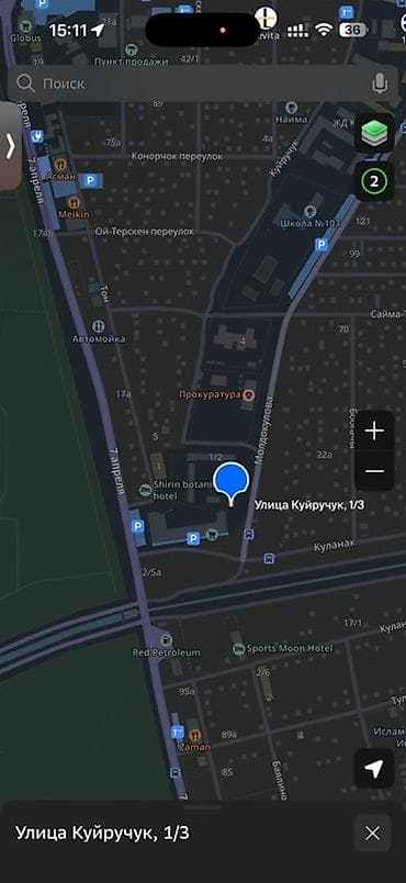 фучика 18 а: Продается нежилое помещение 66 кв.м на ул. Куйручук, 1/3 (см. метку на — 4