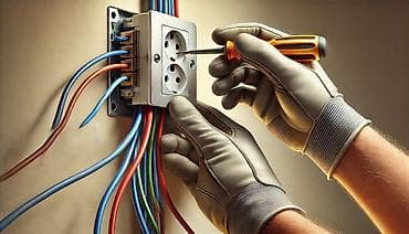 Электромонтажные работы: установка и подключение розеток/выключателей