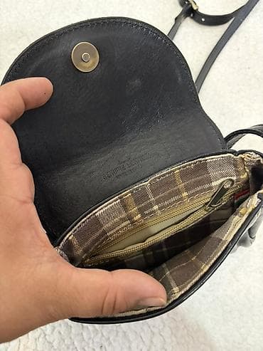 барсетки кожанные: Маленькая сумка через плечо из натуральной кожи (Genuine Leather, Made — 3