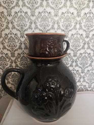 bubble tea: Набор из керамического кувшина и кружки - Материал: обожжённая глина — 1