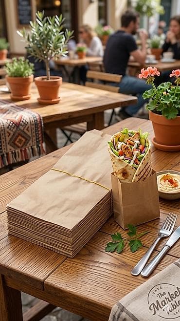 упаковка для бургеров: Бумажный Пакет — 1