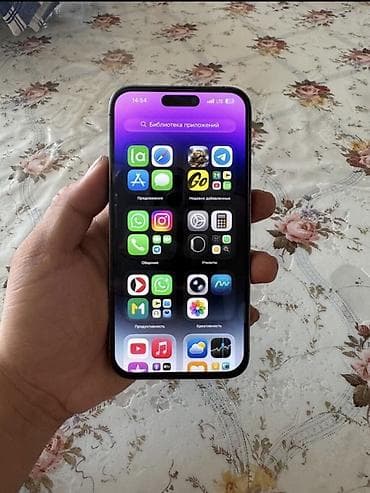 айфон 7 с: IPhone 14 Pro Max, Б/у, 256 ГБ, Deep Purple, Зарядное устройство, Защитное стекло, Чехол, 100 % — 2