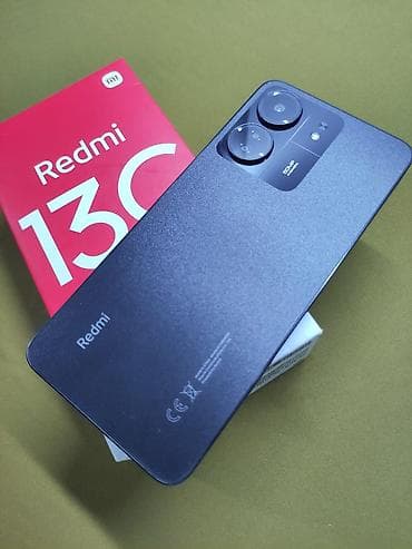 Redmi, Redmi 13C, Б/у, 256 ГБ, цвет - Черный, 2 SIM