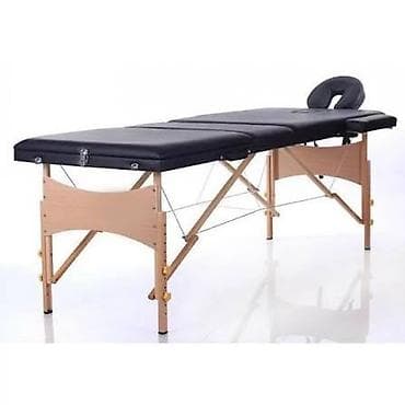 массажные столы: Складной массажный стол, 2-секционный - Каркас: прочное дерево — 2