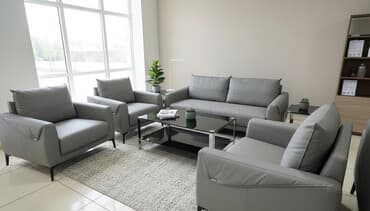 мебель стол и стулья для зала: Ашкана үчүн жумшак бурчек, түсү - Боз — 1