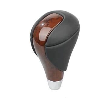 Ручка КПП. Ручка переключения передач с отделкой под дерево и кожаными