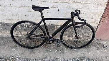 sanata lp: Велосипед в стиле fixed gear/ single speed с лаконичной чёрной рамой и — 1