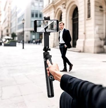 apple magic mouse 2: HOCO K32 — смарт-штатив‑селфи‑палка с автотрекингом лица 360° для — 4