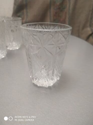 Рюмки, 11 штук. Хрустальные