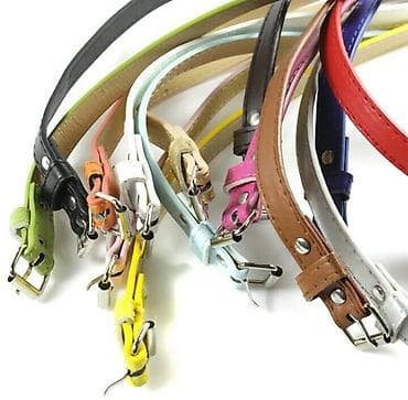 ремни на заказ: Узкие ремни для платья цвета белый, синий, красный, фиолетовый — 1