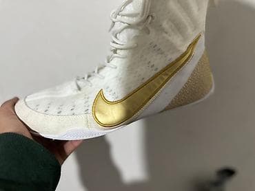 Боксерки 43 РазмерNike (модель с высоким голенищем) - Цвет: белый с
