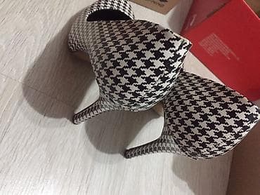 foot patch: Туфли-лодочки YDAJERO в классическом принте «гусиная лапка». - Цвет — 2