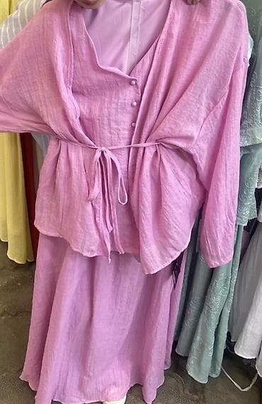 парики для мальчиков: Костюм с юбкой, Модель юбки: Трапеция, Макси, Блузка — 2