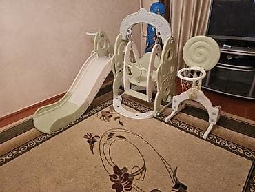 play zone: Детский игровой комплекс 3‑в‑1 для дома: - Горка с плавным стартом и — 1