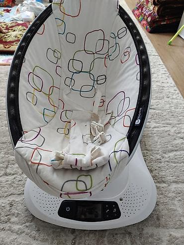 4 moms: Детский шезлонг, Б/у, Электронная, Пластик, цвет - Белый — 3