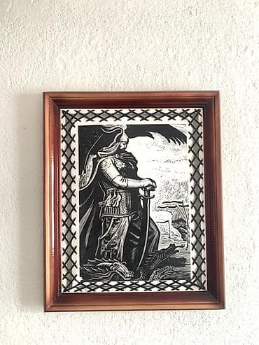 картины бишкек: Графическая работа в раме — черно-белая линогравюра/кси­лография с — 1