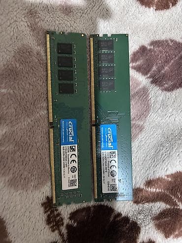 cor i5: Оперативная память, Б/у, Crucial, 16 ГБ, DDR4, 2600 МГц, Для ПК — 1