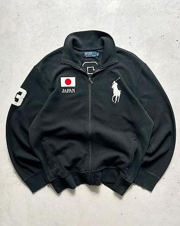 джинсы брюки женские: Два худи на молнии 1) Черный трек-топ Polo Ralph Lauren - Цвет — 1