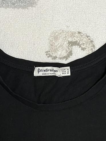 Футболка, Облегающая модель, Турция, Stradivarius, Трикотаж, M — 2