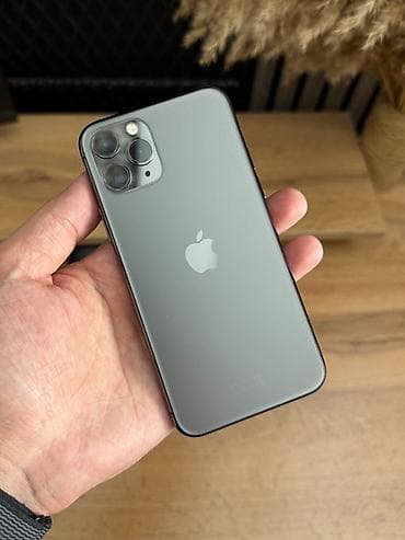 IPhone 11 Pro, Б/у, 64 ГБ, Space Gray, Зарядное устройство, Защитное стекло, Кабель, 86 %