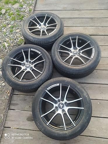 ключ балонный: Колеса в сборе 195 / 55 / R 15, Лето, Комплект, Легковые, Литые, отверстий - 4 — 5