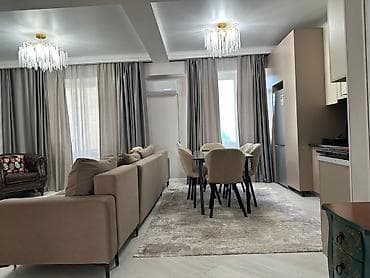 binar: 2 комнаты, 68 м², Асанбай мкр 10 этаж, Дизайнерский ремонт — 1