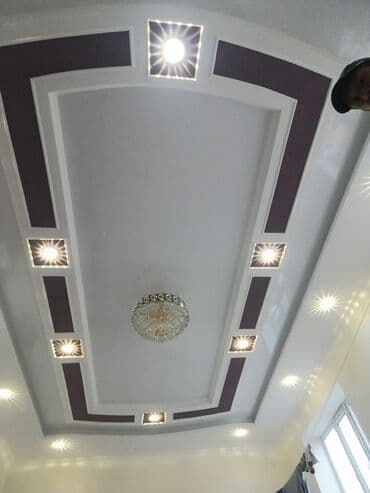 шпатель для натяжных потолков: Керме шыптар Жылтырак, Жылтырабаган, 3D потолоктор Монтаждоо, Кепилдиги, Демонтаждоо — 2