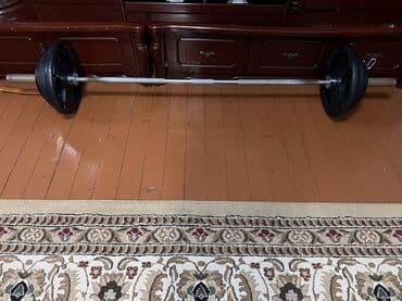 ракетка настольного тенниса: Продаю олимпийский гриф 2.20см с блинами! 20 кг 2 шт=40 кг 10 кг 2 — 2