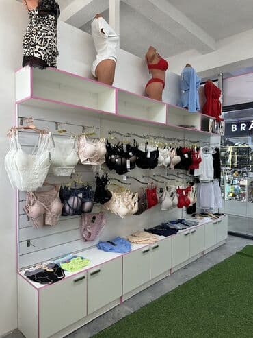 оборудование для магазина бу: Продаю полки для белья и ресепшен — 1