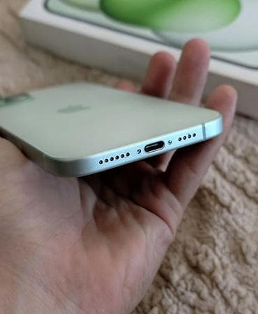 iphone 4a: IPhone 15, Б/у, 256 ГБ, Зеленый, Коробка, Чехол, 79 % — 5