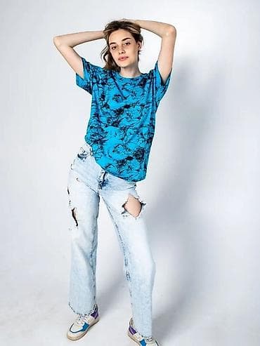 футболка для девушек: Футболка унисекс с абстрактным принтом - Материал: 100% хлопок — — 8