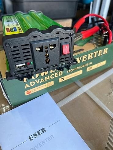 Инверторы: Автомобильный инвертор 12В → 220В, 1500W (Modified Sine Wave) — 3