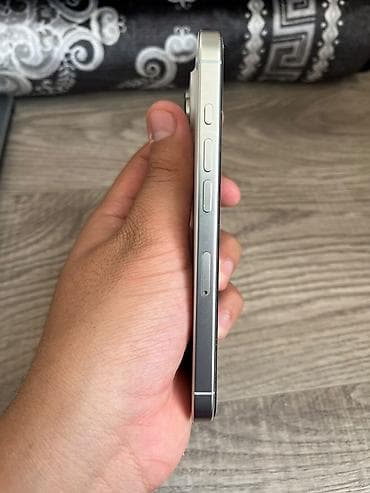 pixel pro: IPhone 16 Pro, Б/у, 128 ГБ, White Titanium, Защитное стекло, 92 % — 3