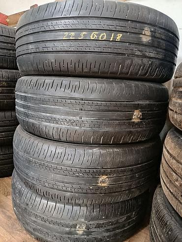 Шины 225 / 60 / R 18, Лето, Б/у, Комплект, Легковые, Япония, Dunlop