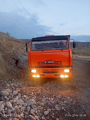 палетный ящик: Самосвал КАМАЗ, оранжевый, 6x4 Матор Хово,турбина жаны, компрессор — 1