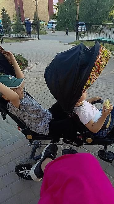 детские машины на аккумуляторе с пультом бишкек: Детский двухместный велосипед‑коляска (тандем) с козырьками - Для — 2