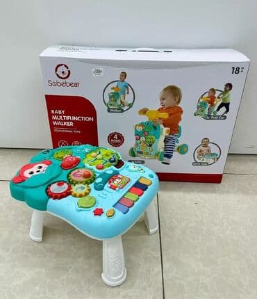 трёхколёсный самокат: Ходунки 3 в1
Ходунки
Каталка с сидушкой
Игровой столик развивающий — 4