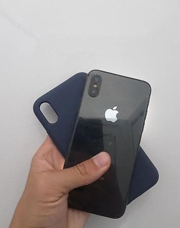 IPhone X, 64 ГБ, Space Gray, Чехол