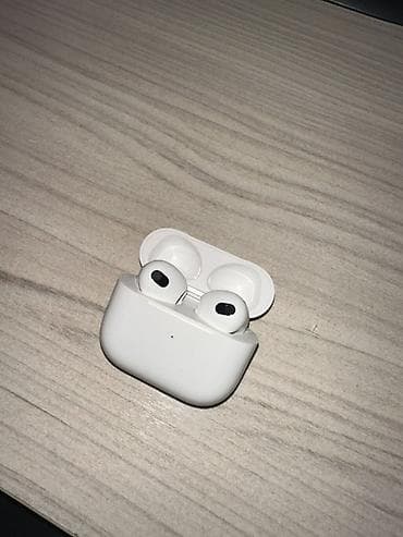 ipod 7: Беспроводные вкладыши наушники, Apple, Airpods 3, Б/у — 1