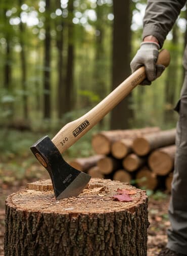 Топор Master с деревянной рукояткой предназначен для различных at lalafo.kg Топор Master с деревянной рукояткой предназначен для различных