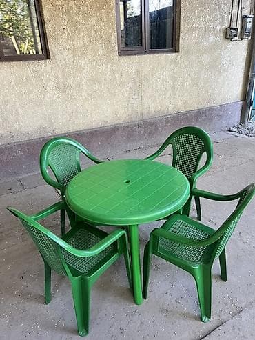 столл: Комплект садовой мебели, Стулья, Пластик — 4