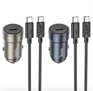 hoco e96a: Автомобильное зарядное устройство Hoco + кабель USB‑C — USB‑C - — 2