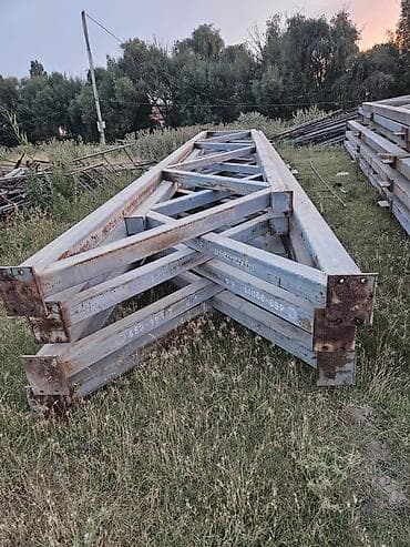 Металлические фермы (балки) треугольной решётчатой конструкции - at lalafo.kg Металлические фермы (балки) треугольной решётчатой конструкции -
