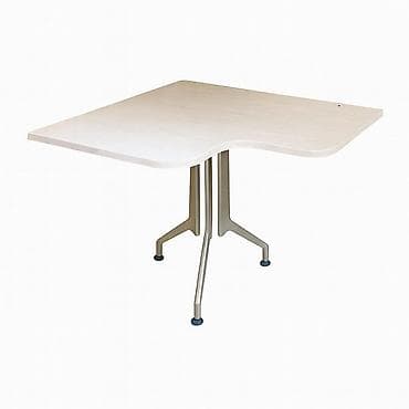 table and chair: Стол угловой, столешница из 25 мм МДФ, размер 90 см х 90 см, удачно — 1